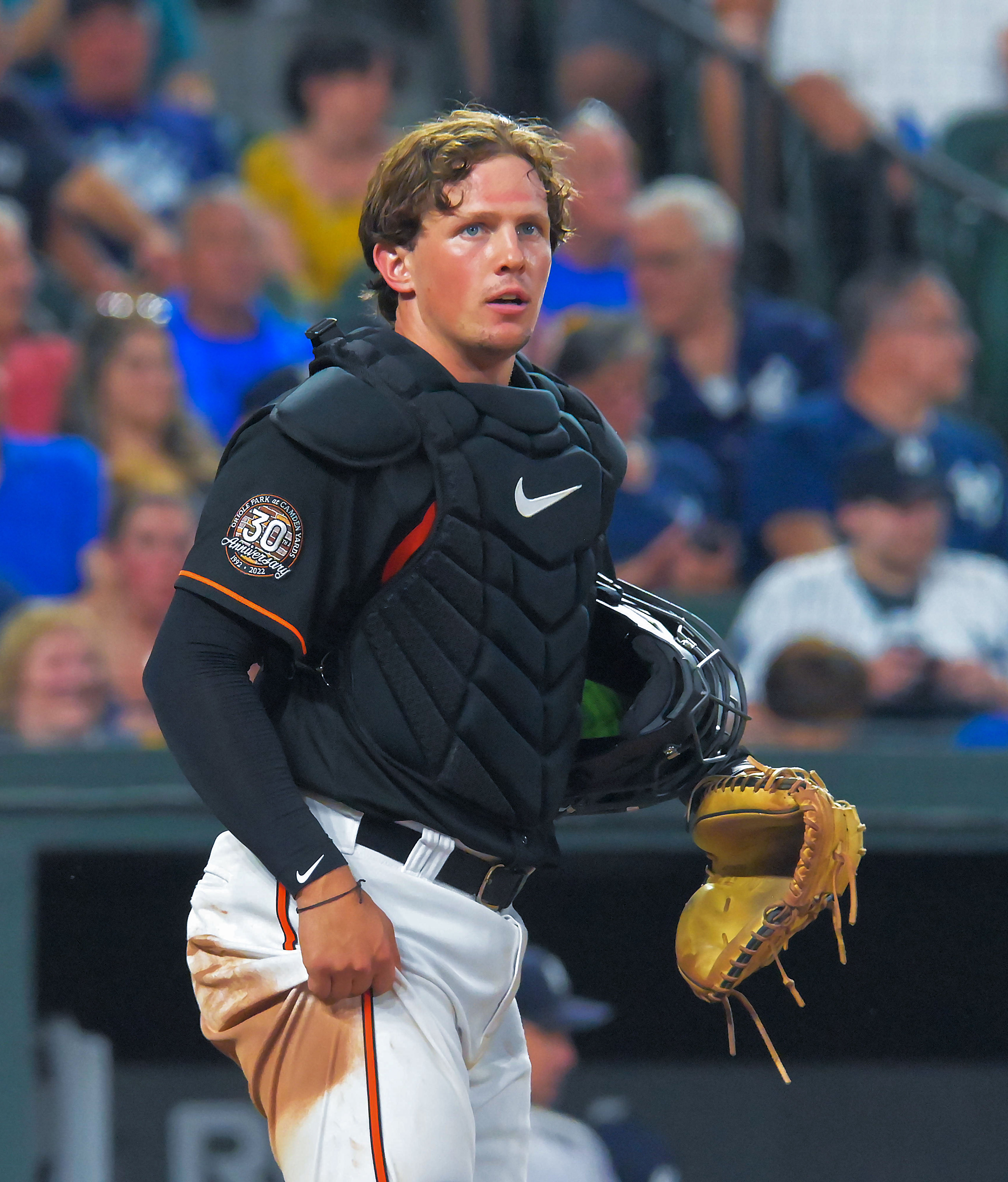 Baltimore Orioles catcher Adley Rutschman at Oriole Park at Camden Yards Friday., July 22, 2022. (Karl Merton Ferron/Baltimore Sun Staff)