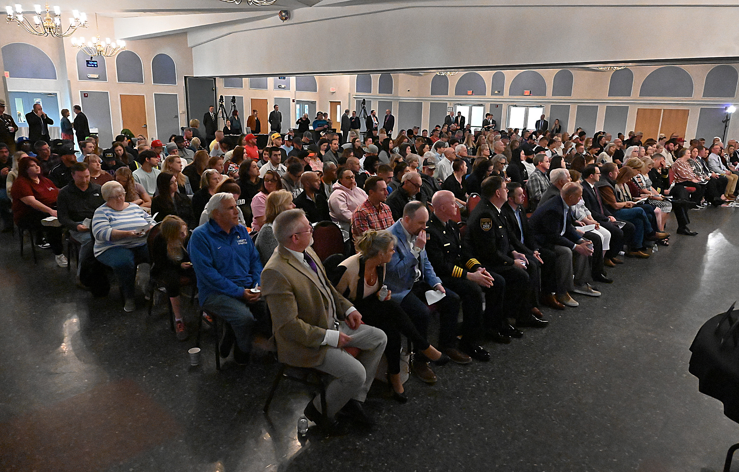 Over 400 people were in attendance at the 9th Annual Drug Overdose and Prevention Vigil Tuesday at Portico at St. John in Westminster. (Jeffrey F. Bill/Staff photo)