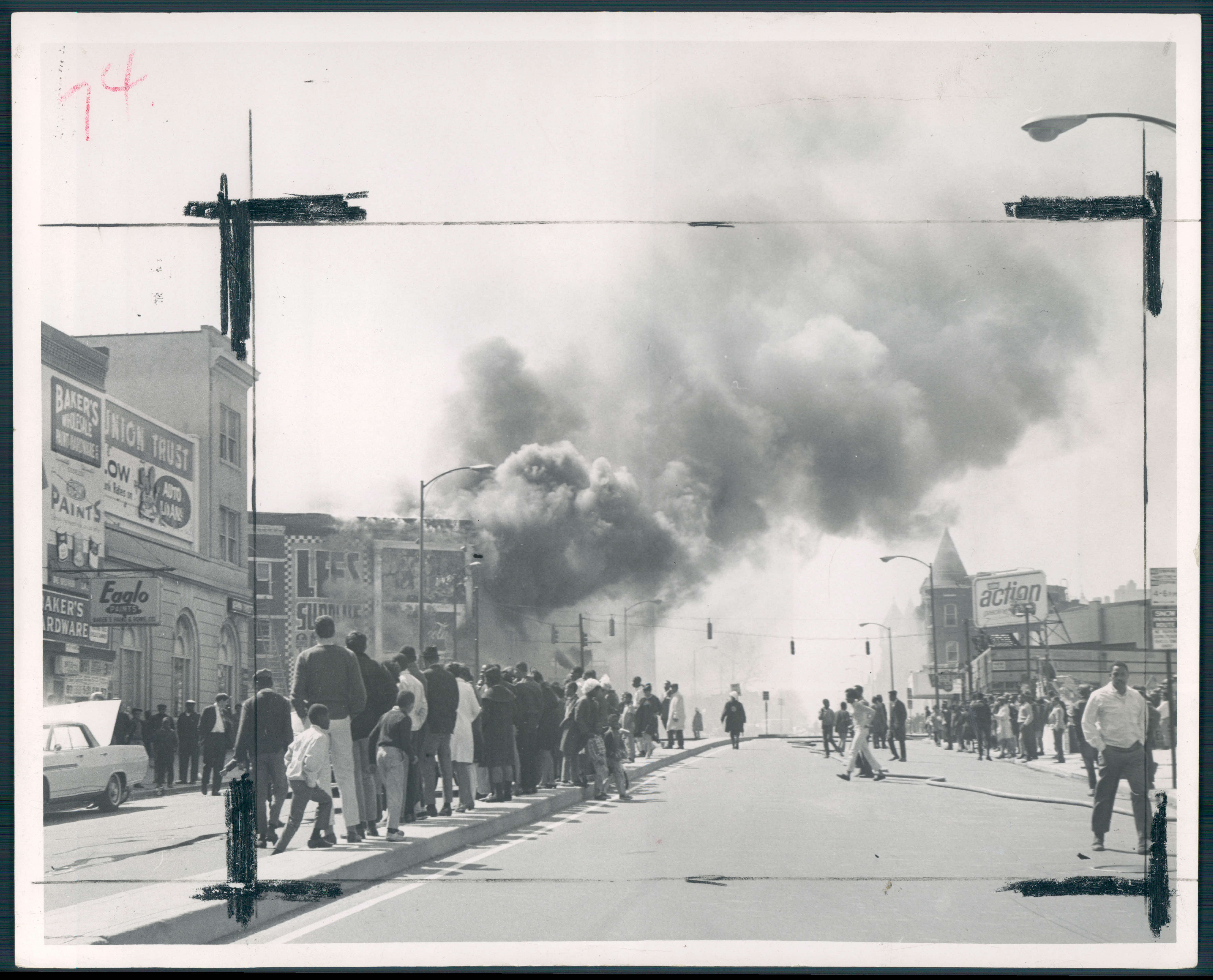 Baltimore Riots Baltimore 1968. North and Linden Sts: MCCARDELL Caption: Date Created: 1968-04-08Date Created: 1968-04-08 Copyright Notice: Baltimore Sun