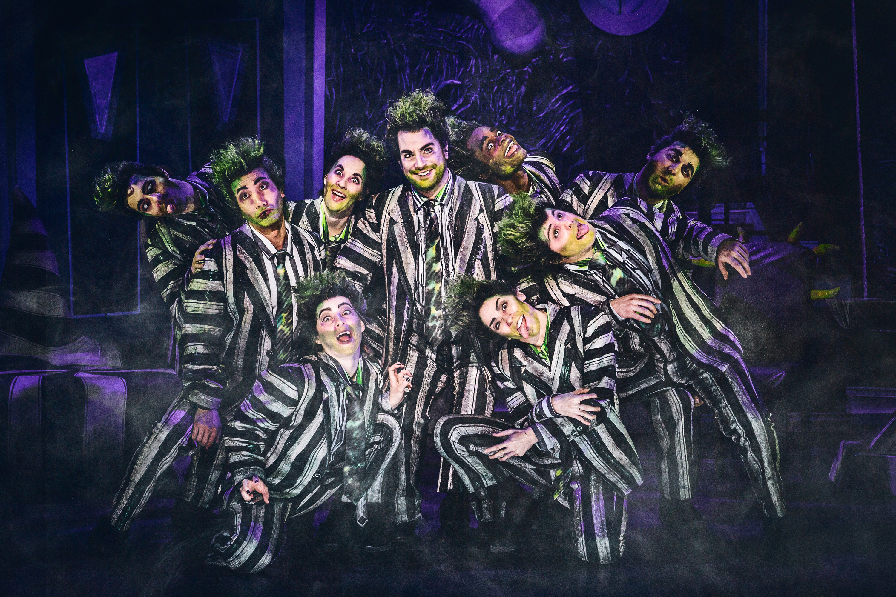 This is Justin Collette as Beetlejuice and Tour Company of Beetlejuice. (Matthew Murphy/Handout)