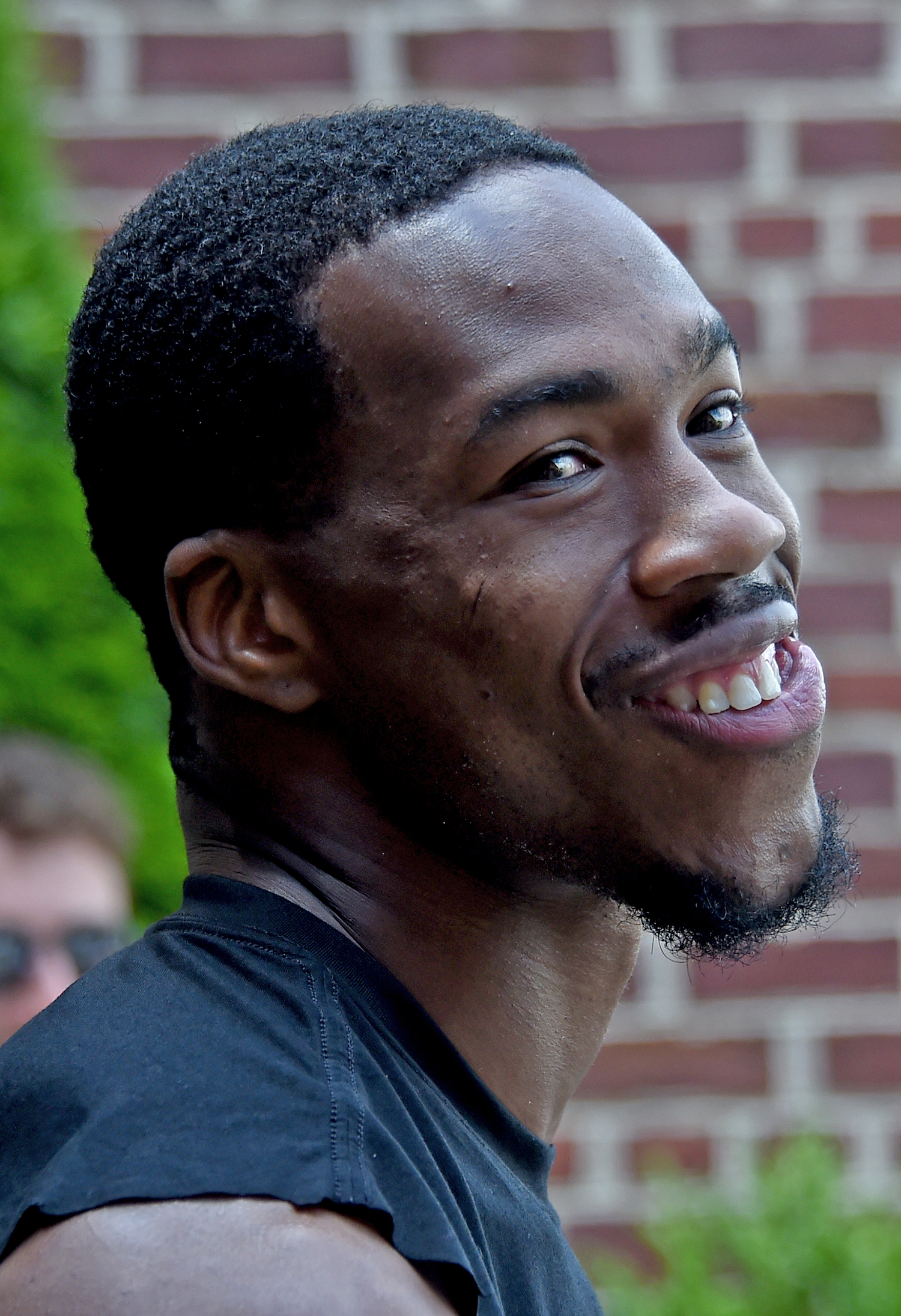 Marcus Williams speaks after practice on the last day of Ravens mini-camp. (Barbara Haddock Taylor/Staff)