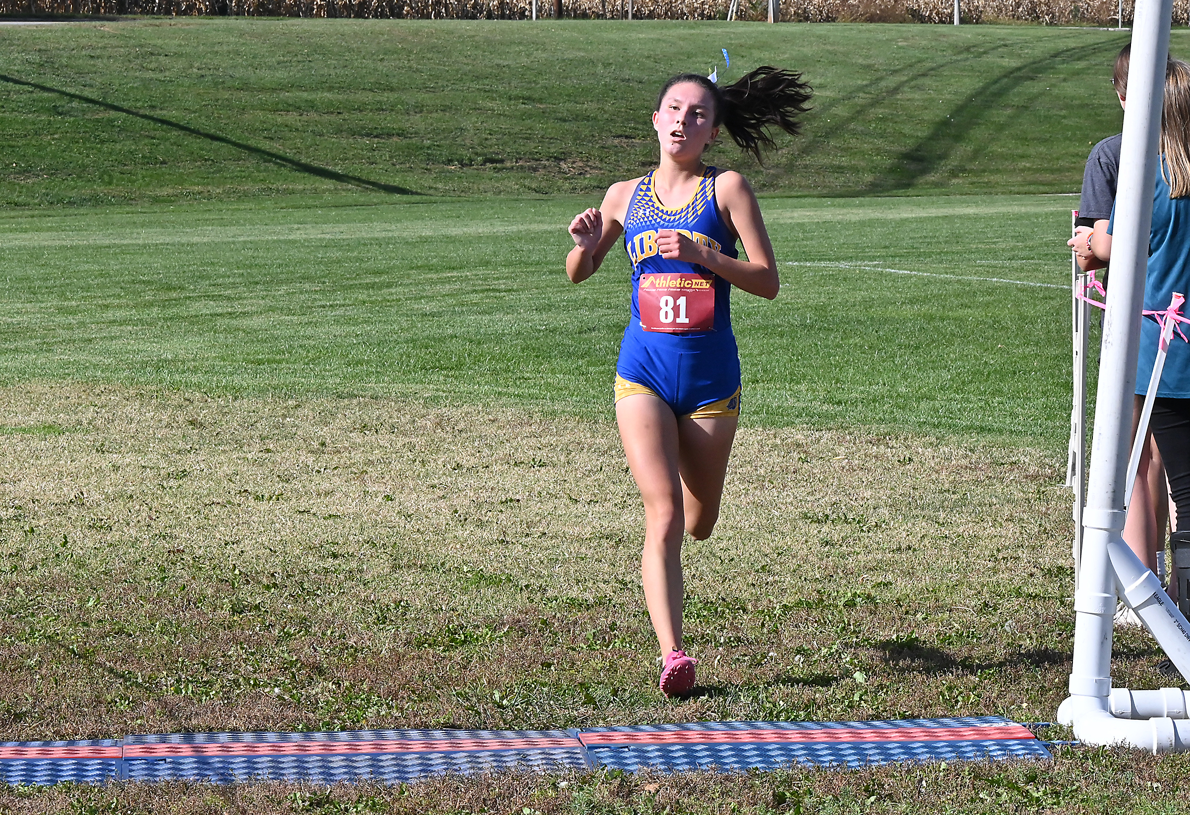 Liberty #81, Maya Potter (22:58:68) finishes 5th at the Carroll county girls championship, Thursday October 26, 2023 at Carroll Community College.