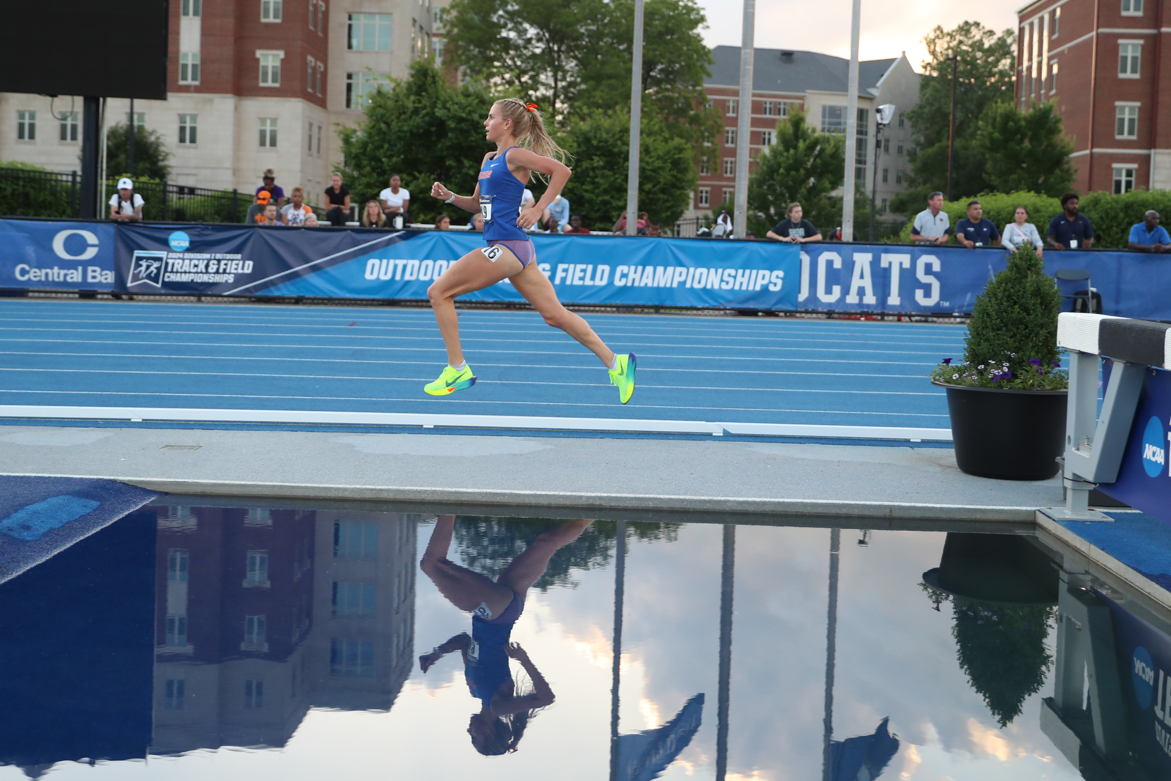 UF distance runner Parker Valby, shown during NCAA Regional Championships May 25 in Lexington, Ky., has set school records in the 3,000-, 5,000- and 10,000-meter runs. (UF's University Athletic Association Communications/Mallory Peak)