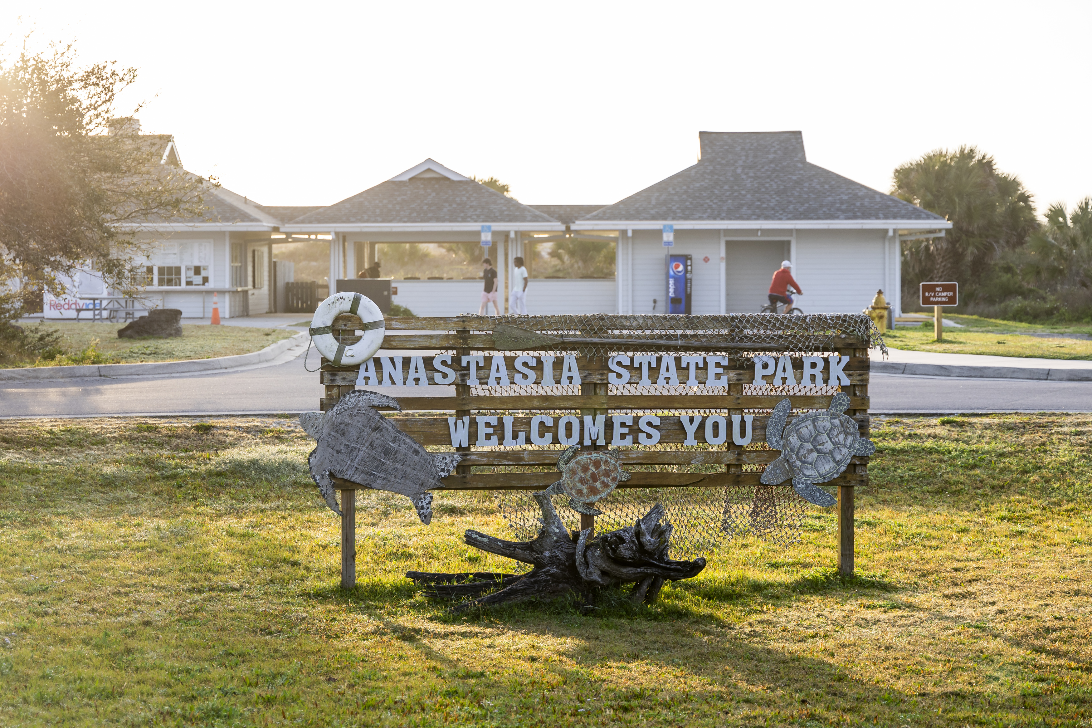 Anastasia State Park, photographed in March, has four miles of pristine beaches in St. Augustine. (Patrick Connolly/Orlando Sentinel)