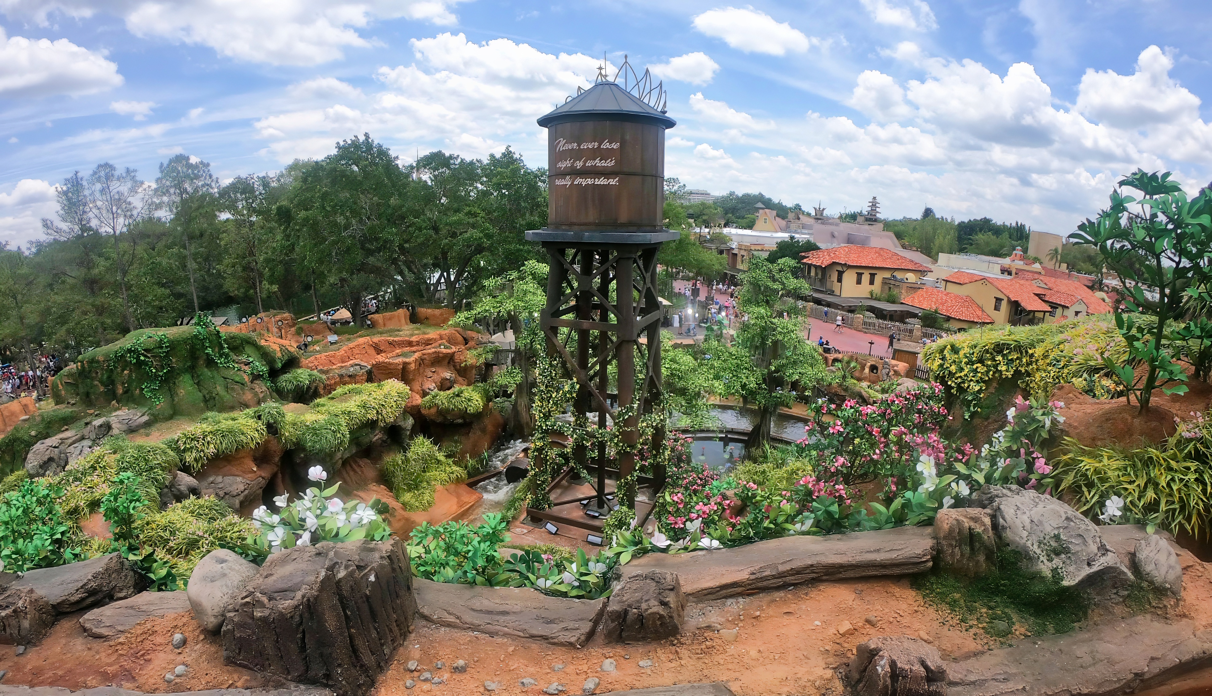 The view from the salt mine at Tiana's Bayou Adventure during a preview at the Magic Kingdom, at Walt Disney World, in Bay Lake, Fla., Monday, June 10, 2024. The ride redeveloped from the park's original Splash Mountain officially opens on June 28. (Joe Burbank/Orlando Sentinel)