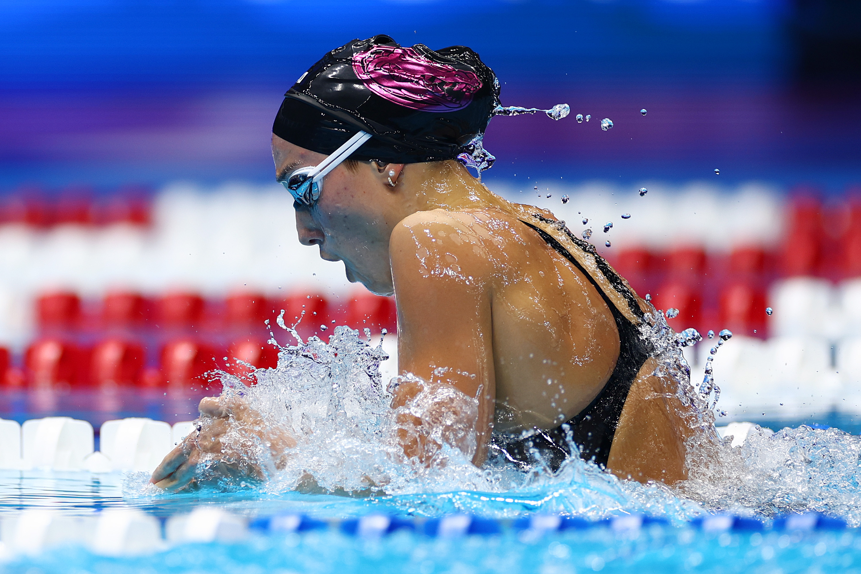 UF rising senior Emma Weyant will compete in the 400m individual medley in the 2024 Olympics after earning a silver medal in the event at the 2020 games. (Photo by Sarah Stier/Getty Images)