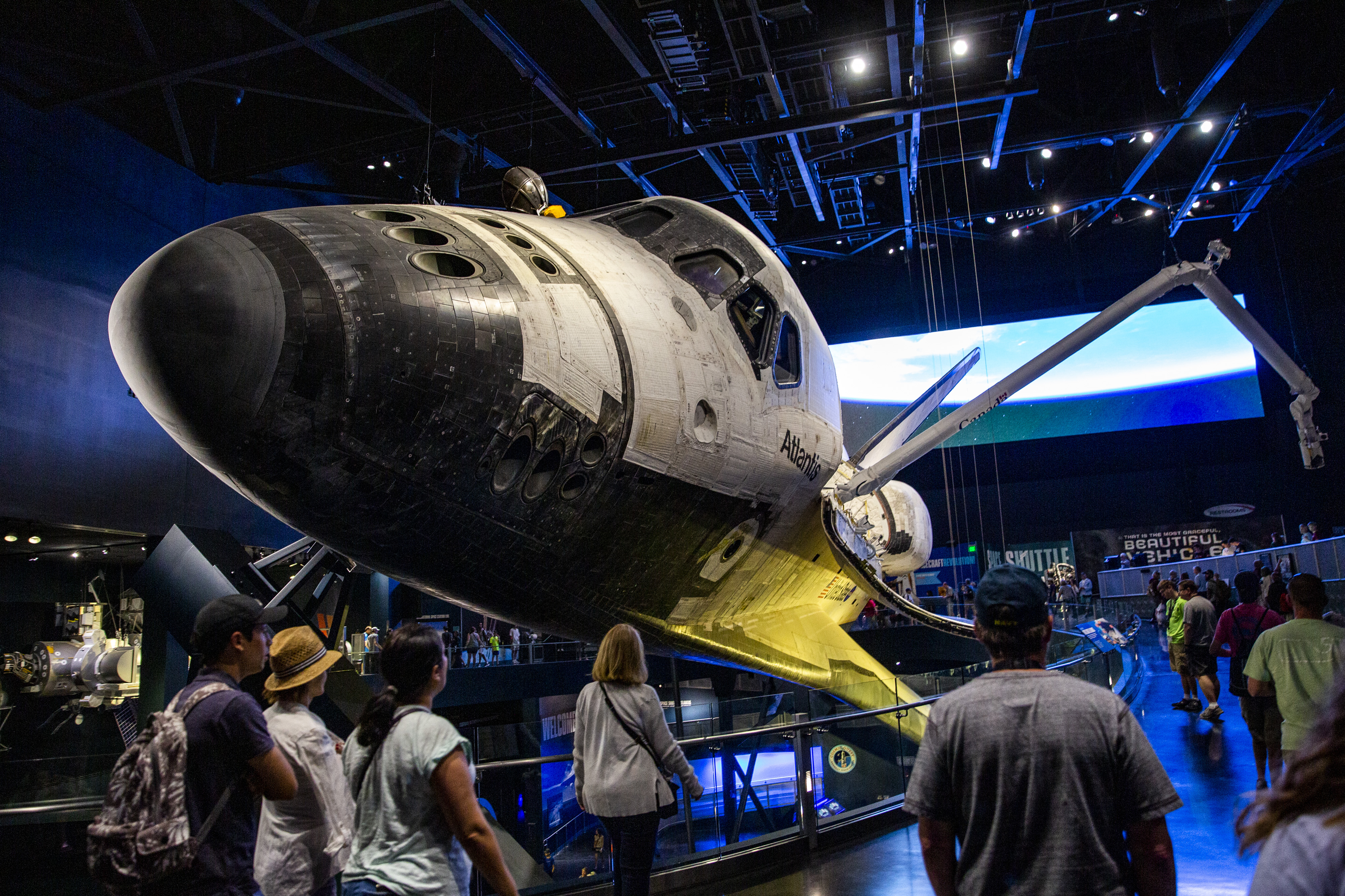 Space Shuttle Atlantis is on display at Kennedy Space Center on Wednesday, March 13, 2019. (Patrick Connolly/Orlando Sentinel)