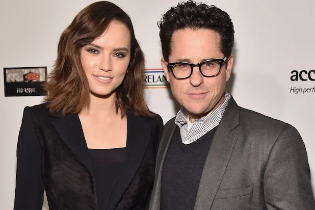 Daisy Ridley and JJ Abrams