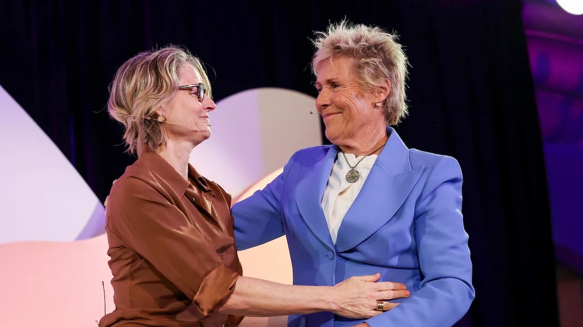 Jodie Foster and Diana Nyad at TheWrap Power Women Summit 2023