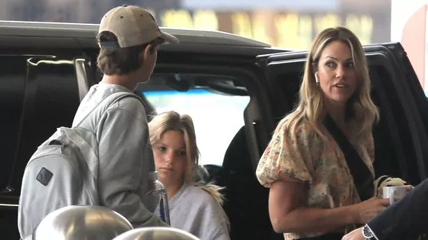 Christine Baumgartner seen heading into LAX