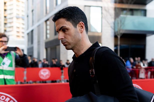 Arsenal manager Mikel Arteta arrives ahead of the Premier League match with Brentford