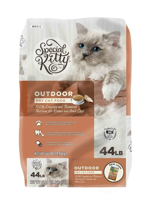 Special Kitty Outdoor Formula Dry Cat Food, 44 lb