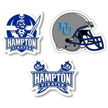 R & R Imports STC3P-C-HAMP20 Hampton University Vinyl Decal Sticker, 4 in. - Pack of 3