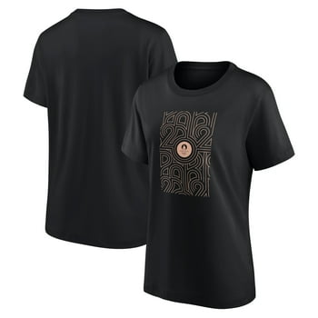 Women's Fanatics Black Paris 2024 Summer Olympics Blush Outline T-Shirt