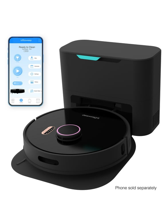 bObsweep Orb-i Robot Vacuum, 100-Day-Self Empeting bin, 5000pa Suction, Blackberry, New