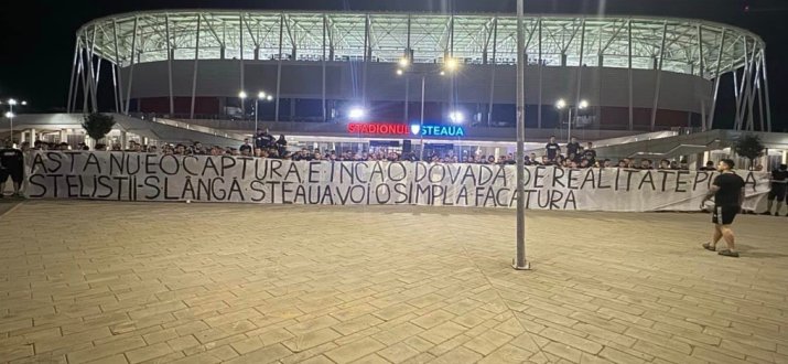 Mesajul fanilor celor de la CSA Steaua după meciul FCSB - Corvinul