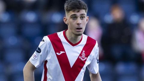 Airdrieonians scorer Gavin Gallagher