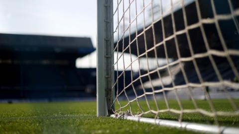 Goalposts at a football ground