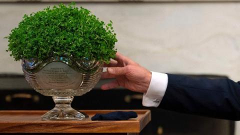 Shamrocks presented to Joe Biden