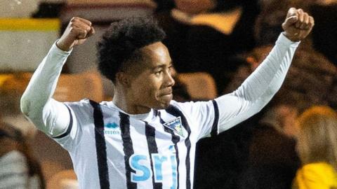 Dunfermline Athletic's Kane Ritchie-Hosler celebrates