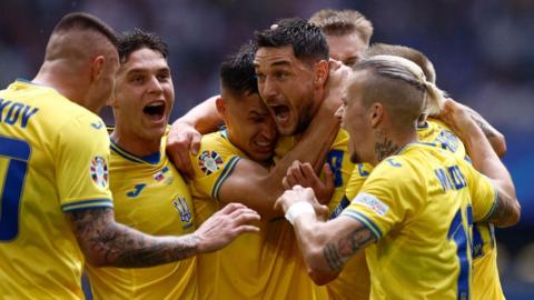 Ukraine celebrate