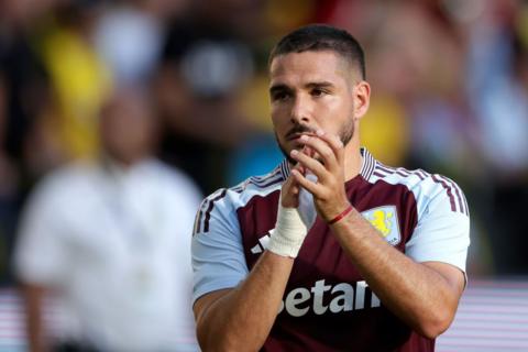 Emiliano Buendia in action for Aston Villa during their 2024-25 pre-season tour.