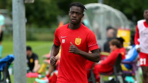 Ghana's Kamaldeen Sulemana training with Nordsjælland.