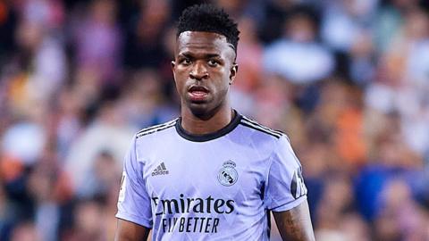 Vinicius Jr playing for Real Madrid