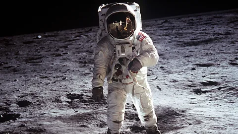 Alamy Man lands on moon for the first time, Apollo 11 (Credit: Alamy)