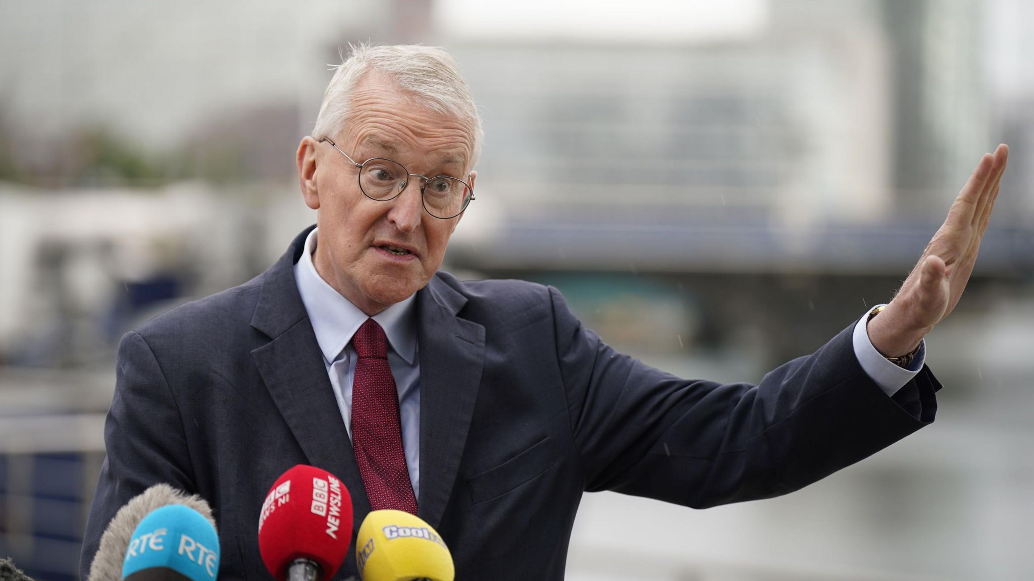 Hilary Benn in Belfast