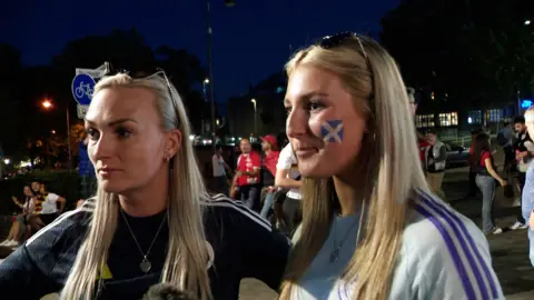 Scotland fans in Germany at the Euros