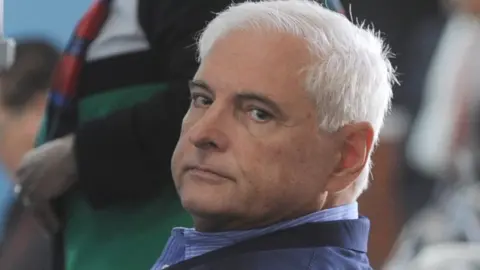 Getty Images Panamanian former president Ricardo Martinelli in Guatemala city on January 29, 2015