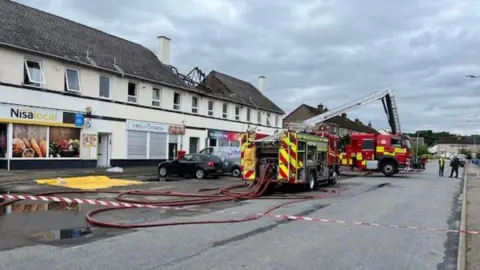 Scene of fire in Hitlon, Inverness