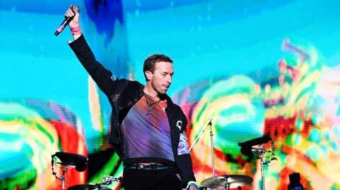 Chris Martin at Radio 1's Big Weekend