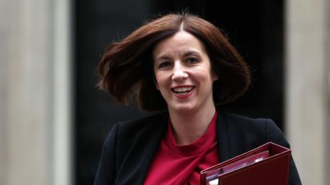 Bridget Phillipson leaves a cabinet meeting in Downing Street