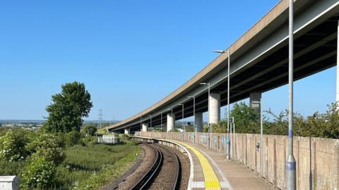 Swale station on a sunny day