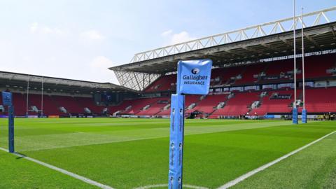 A general view inside Ashton Gate 