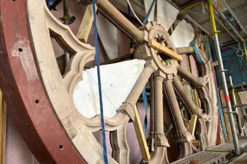 HLH Rose Window restoration work