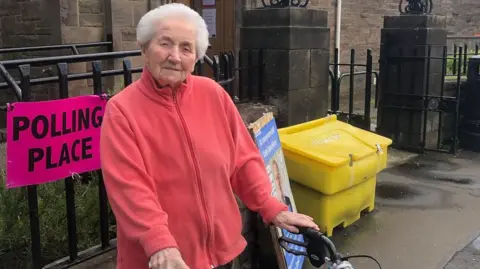 BBC Flora Kelsey, 98-year-old turned away from her polling station after her postal vote never arrived