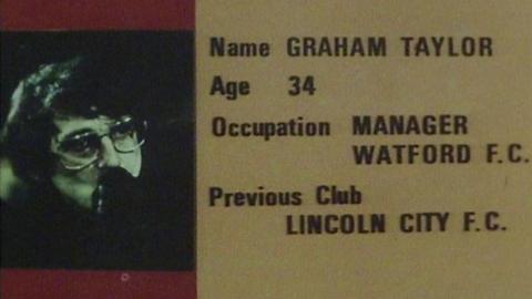 Image and profile on Graham Taylor: name, age: 34, occupation: Manager Watford F.C., previous club: Lincoln City F.C.