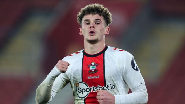 Luke Pearce in action for Southampton