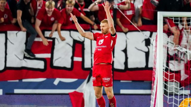 Sivert Heltne Nilsen in action for Brann