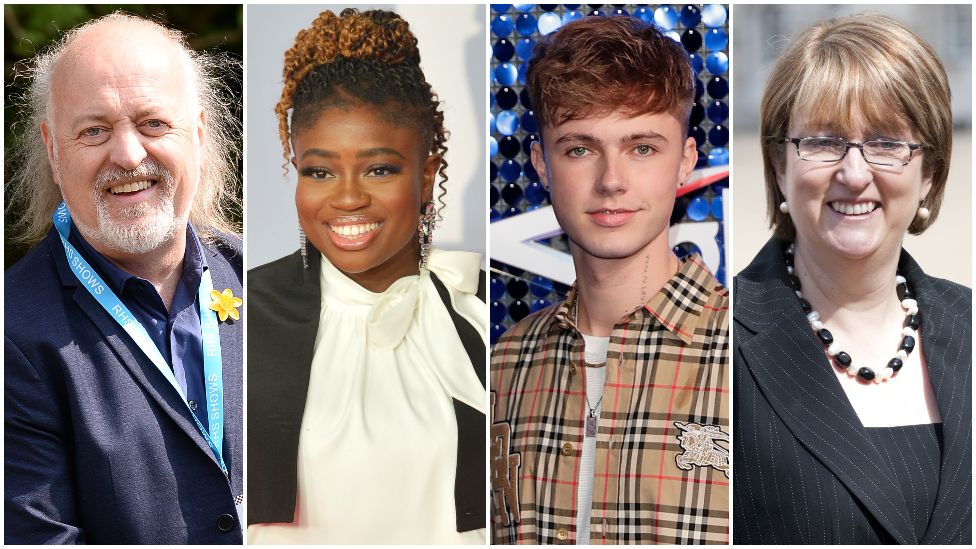 Bill Bailey, HRVY, Clara Amfo, and Jacqui Smith