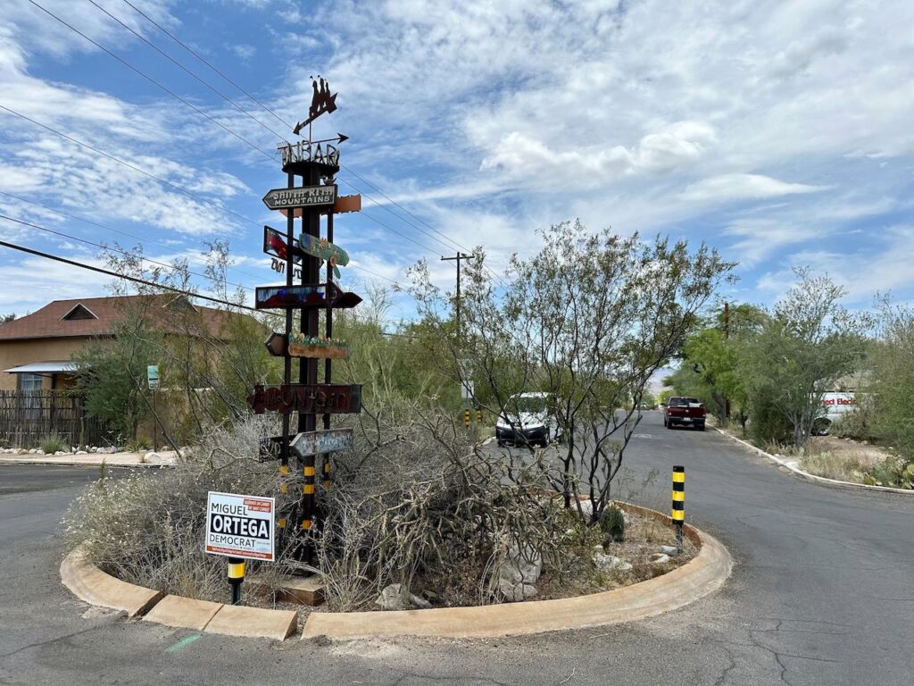 roundabout at West University Boulevard and North 9th Avenue in Tucson, Ariz.,