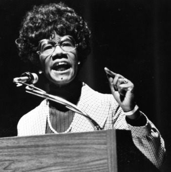 Shirley Chisholm speaking