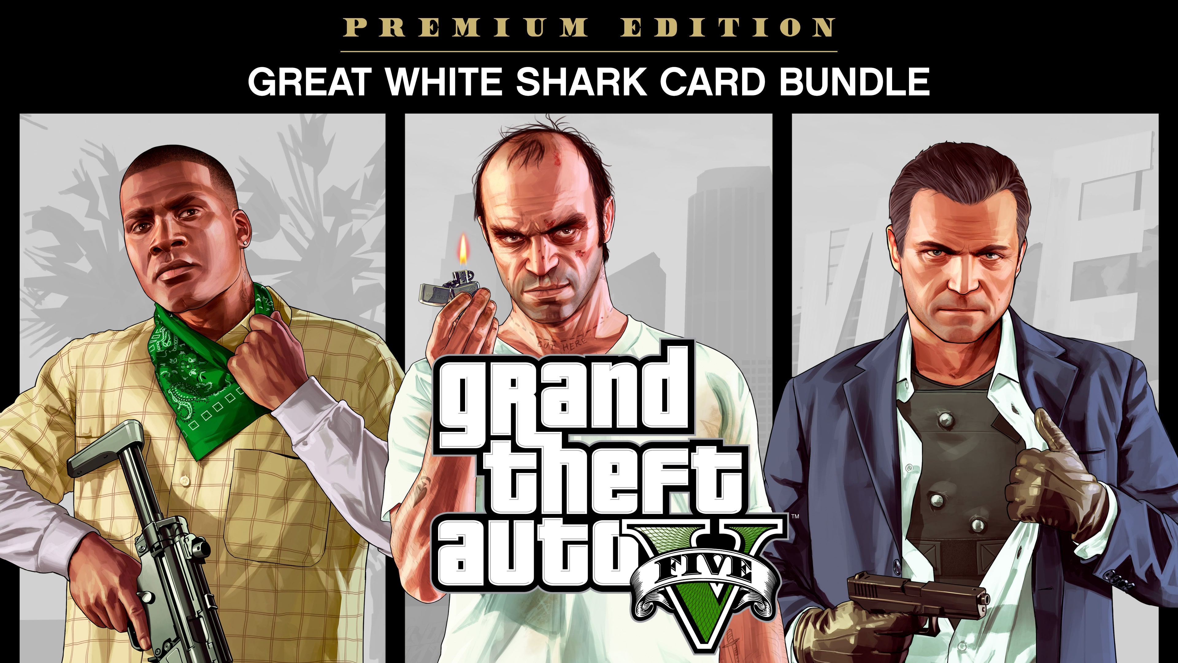 Grand Theft Auto V: Pakke med Premium Edition & Great White Shark-kort