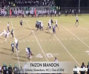 Class of 26' QB Faizon Brandon of Grimsley, (Greensboro, NC) highlights.