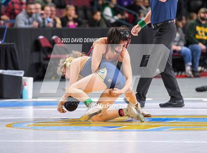 Thumbnail 3 in CIF State Wrestling Championships Girls (Round One) photogallery.