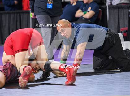 Thumbnail 3 in CIF State Wrestling Championships Girls (Round One) photogallery.