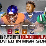 College Football Playoff: Where every player was rated coming out of high school